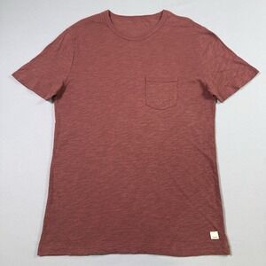 Vuori Shirt Mens Medium Red Rise Short Sleeve Pima Cotton Pocket Tee Casual